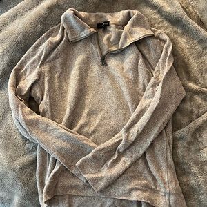 banana republic tan quarter zip. mens small